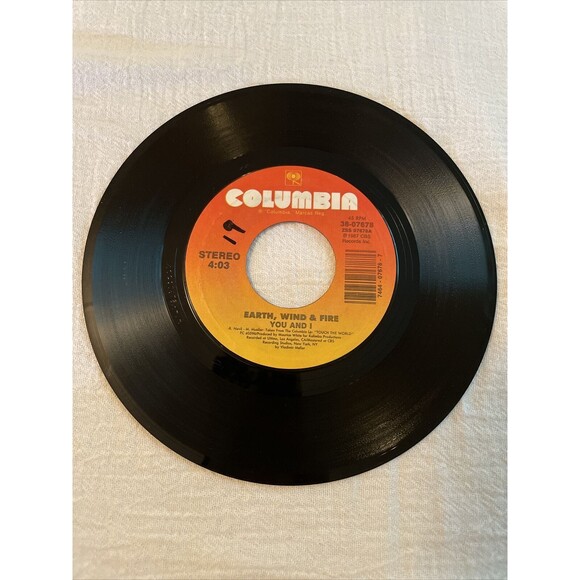 Earth,Wind & Fire You And I/Musical Interlude:New Horizons 45RPM Columbia 1987 - Picture 1 of 8